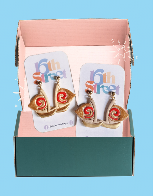 Sailboat Dangles | Handmade Polymer Clay Earrings