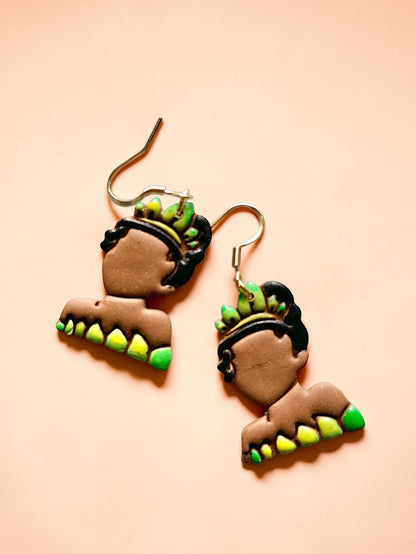 NOLA Princess Dangles | Handmade Polymer Clay Earrings
