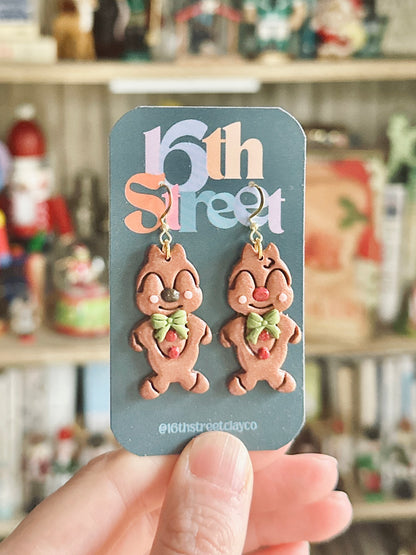 Chippie Friends Dangles | Handmade Polymer Clay Earrings