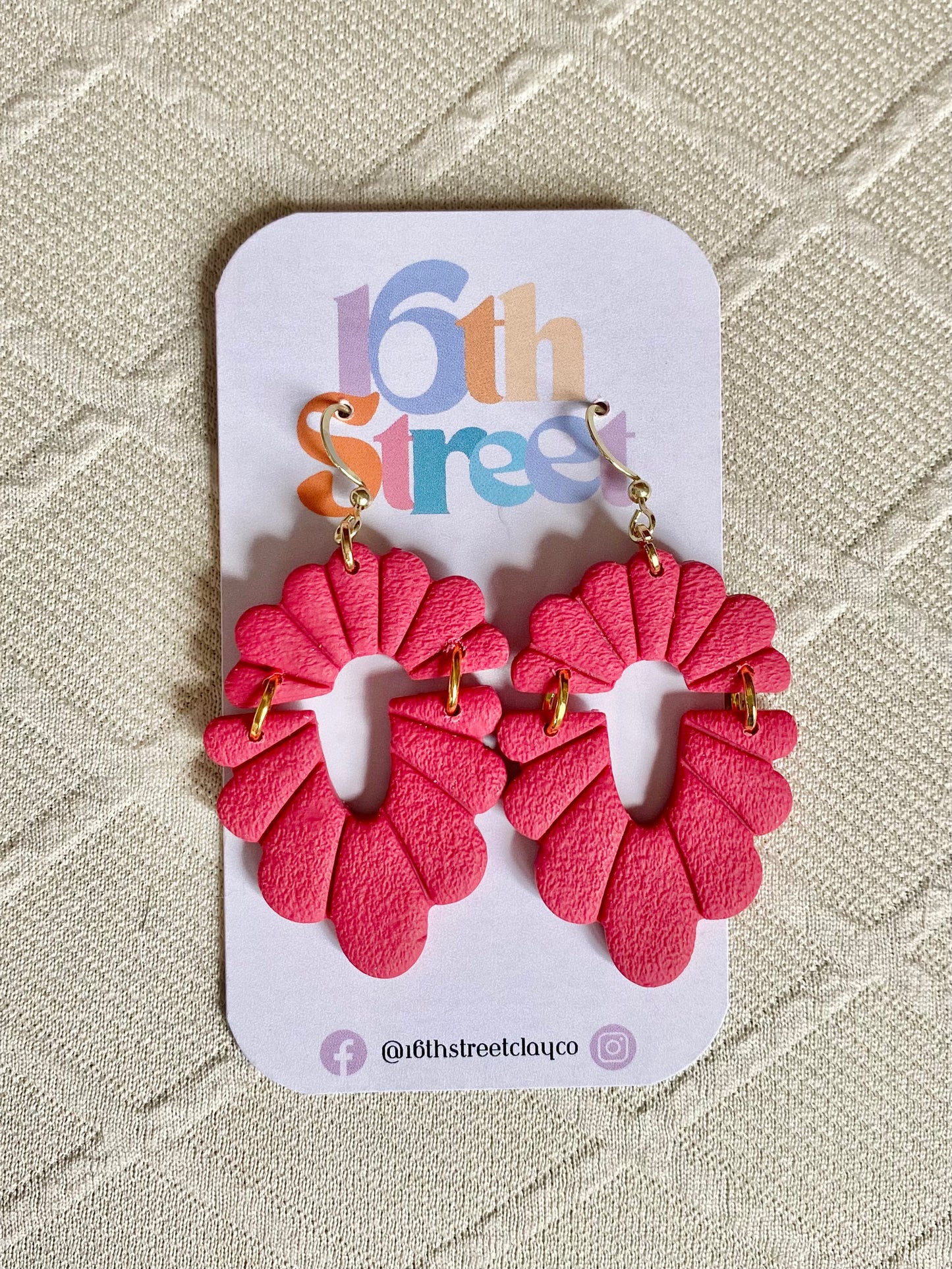 Honey Dangles | Handmade Polymer Clay Earrings