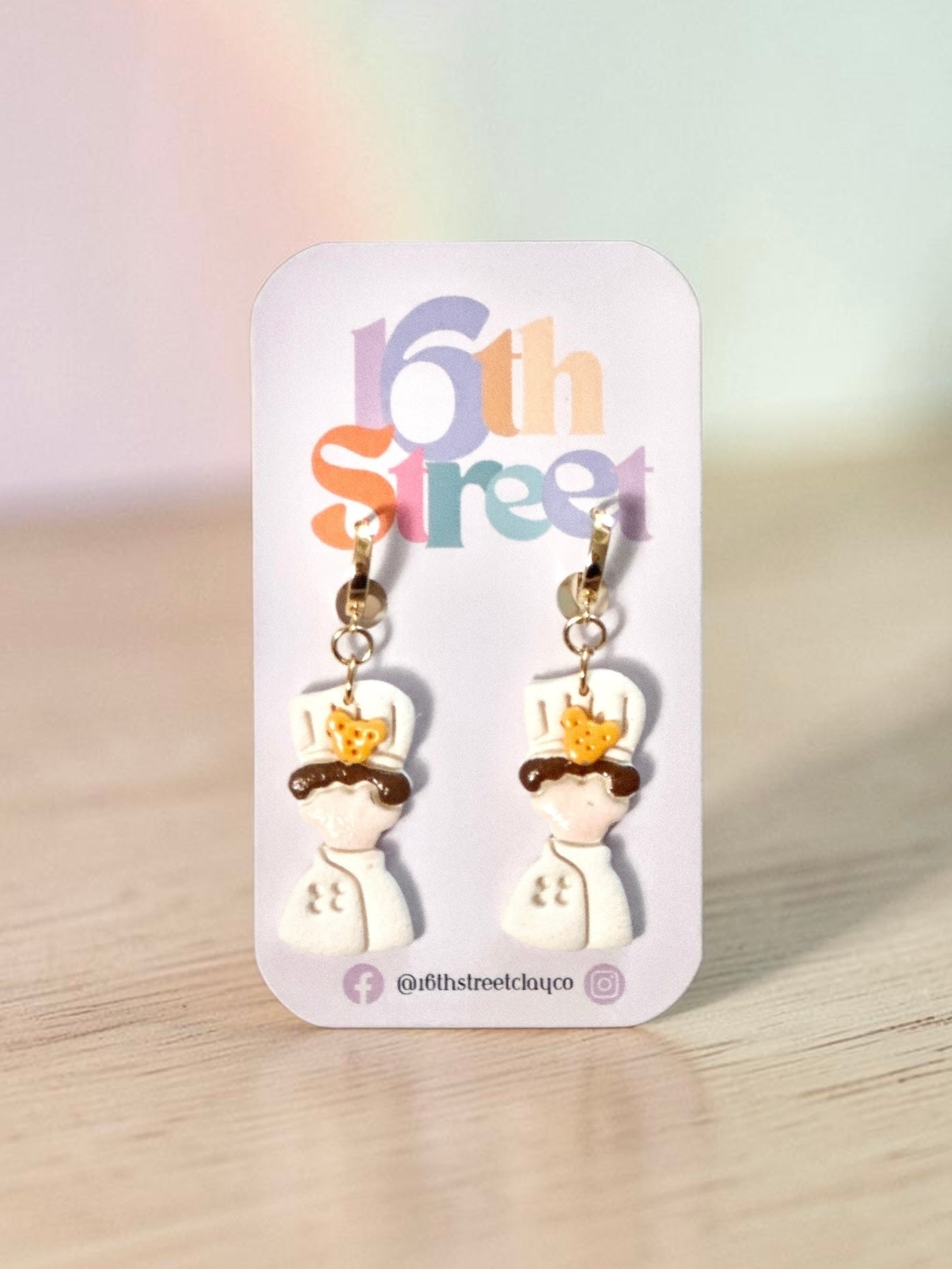 Chef Dangles | Handmade Polymer Clay Earrings