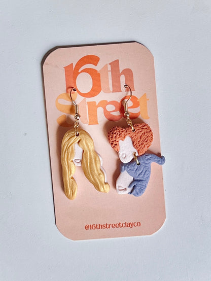 Spooky Sisters Dangles (2) | Handmade Polymer Clay Earrings