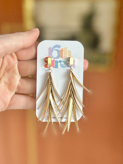 Goldie Dangles - Metal Earrings