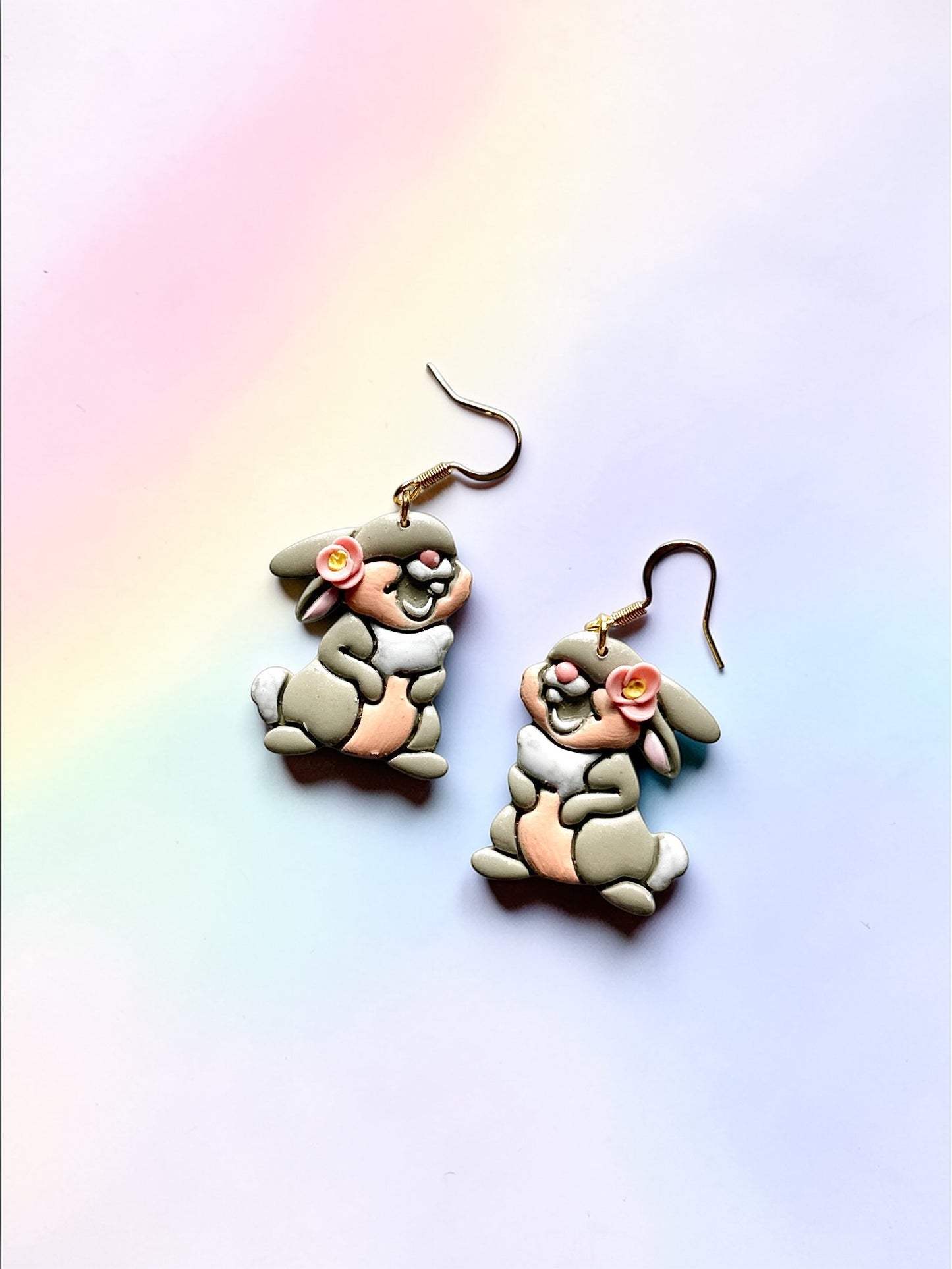 Bunny Dangles | Handmade Polymer Clay Earrings
