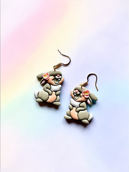 Bunny Dangles | Handmade Polymer Clay Earrings