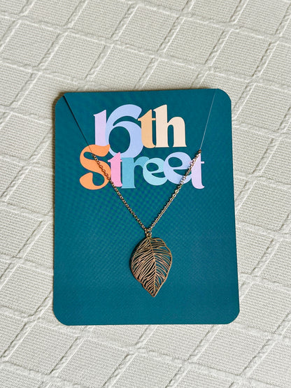 Francesca Golden Necklace - Metal Necklace