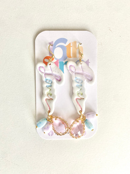 Lover Dangles (2) | Taylor Swift Inspired Handmade Polymer Clay Earrings