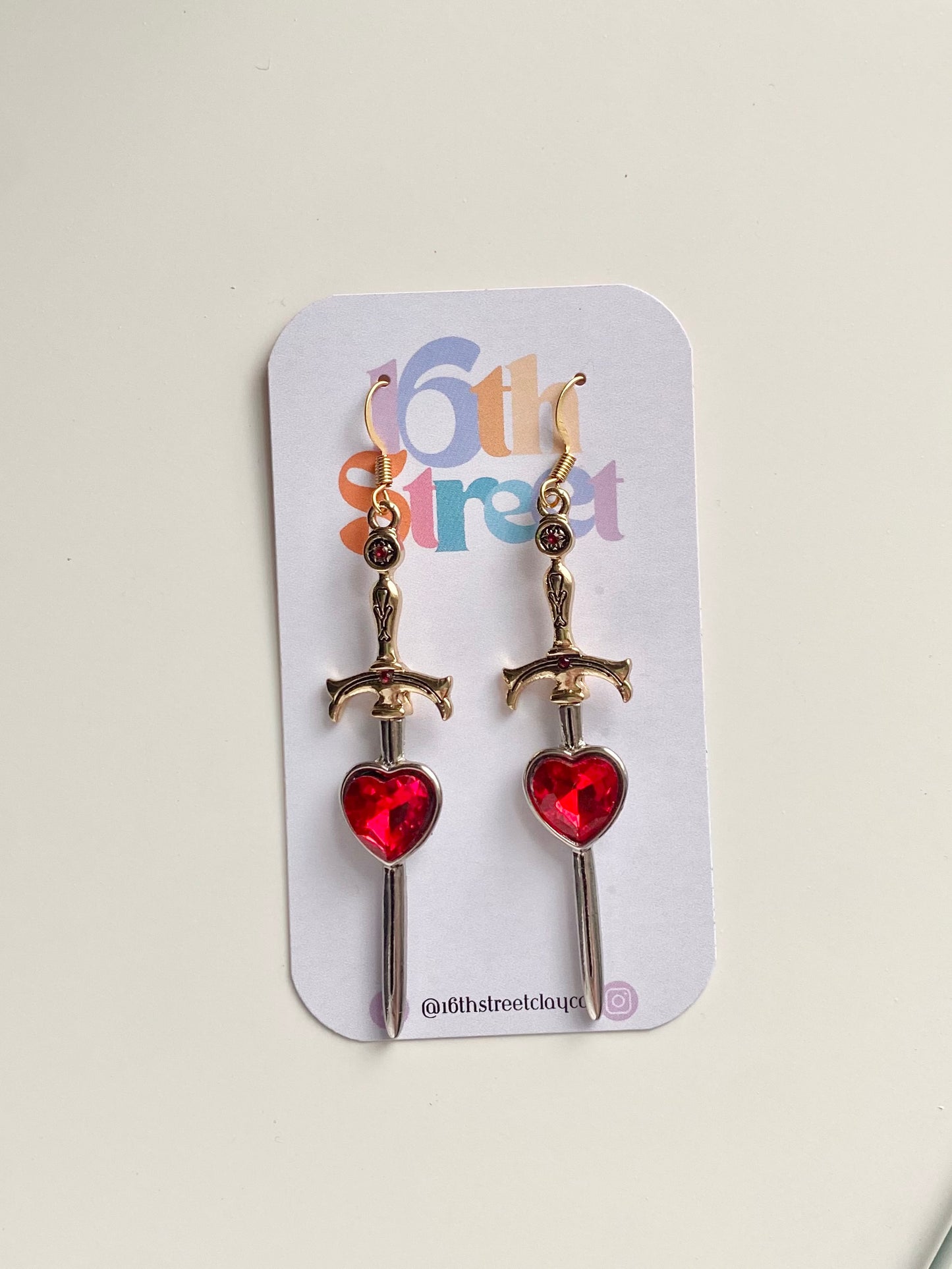 Iron Heart | Metal Earrings