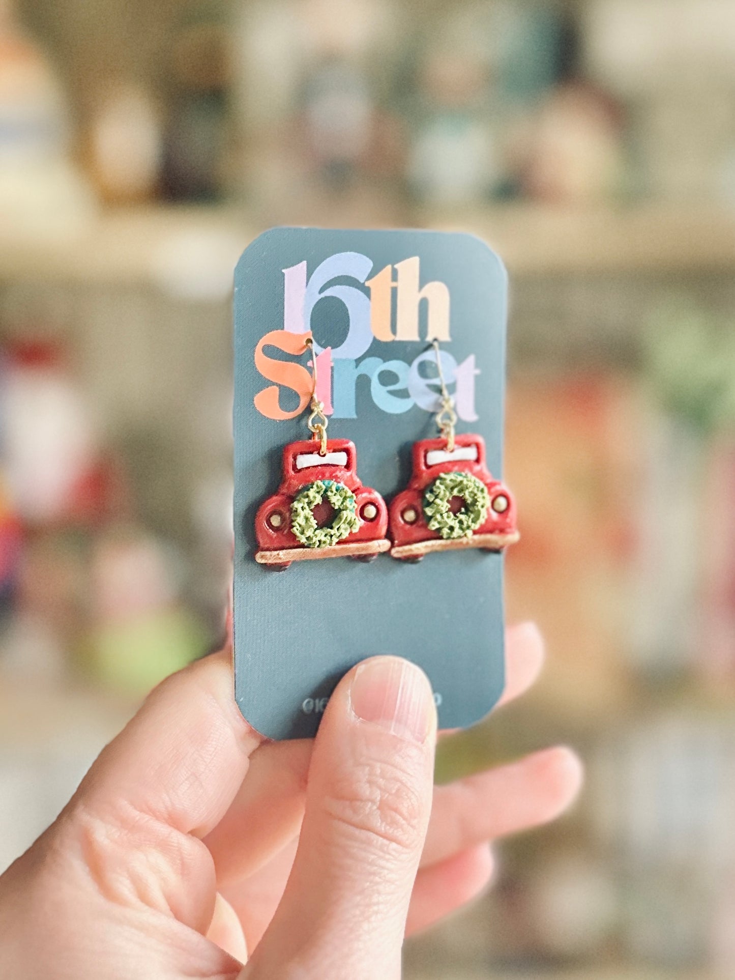 Home for the Holidays Dangles | Handmade Polymer Clay Earrings