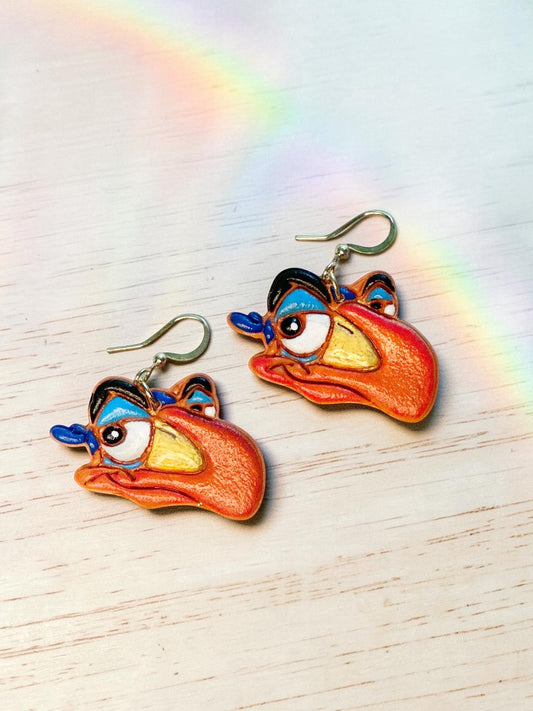 Safari Bird | Handmade Polymer Clay Earrings