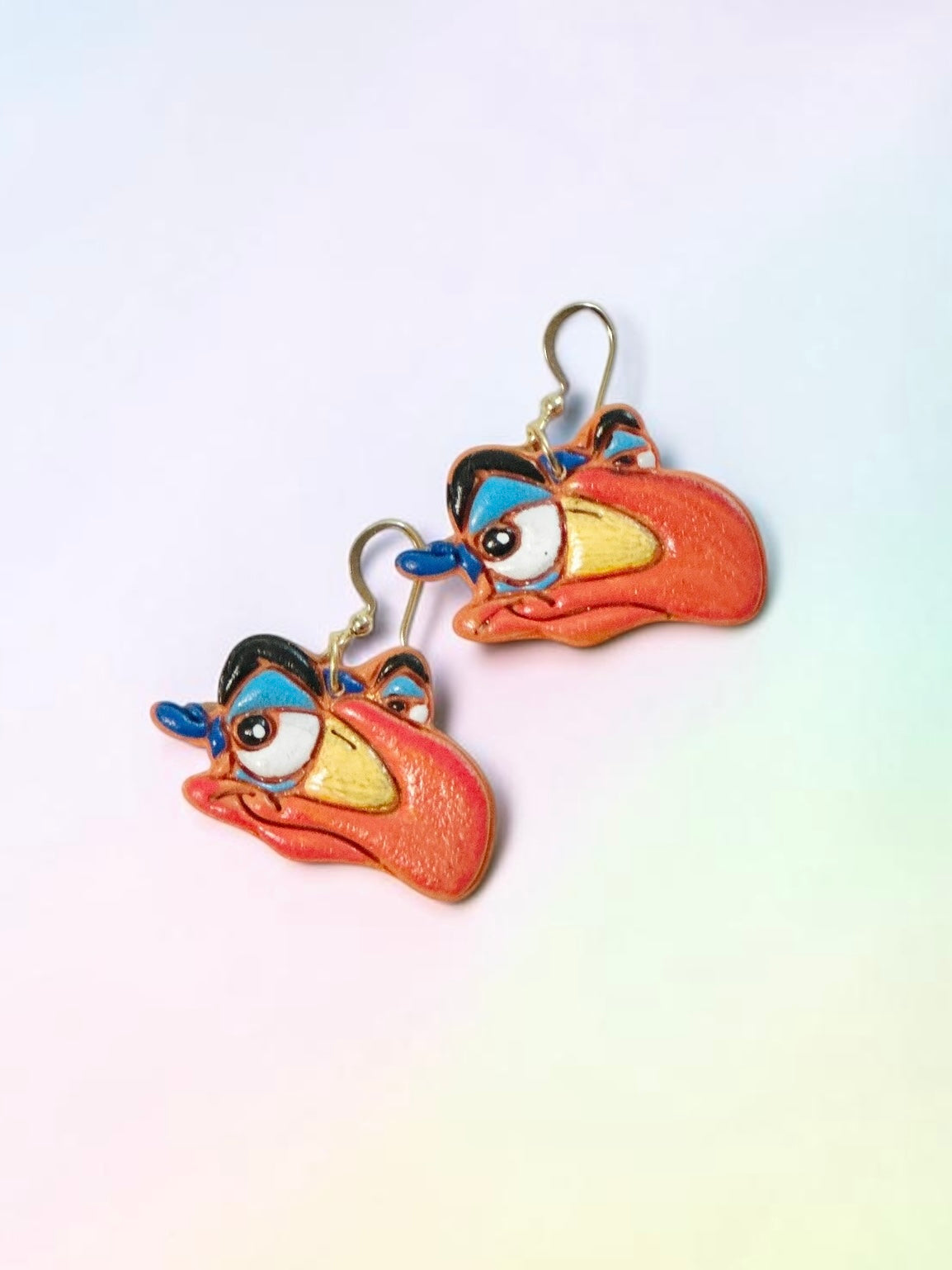 Safari Bird | Handmade Polymer Clay Earrings