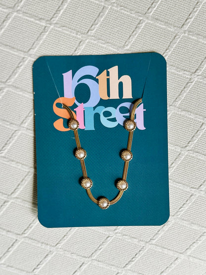 Winifred Golden Necklace - Metal Necklace
