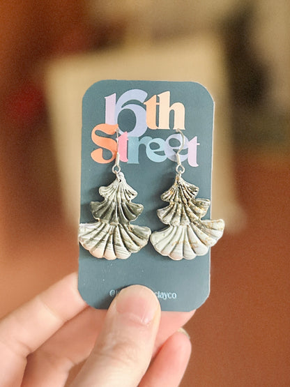 Fancy Tree Dangles | Handmade Polymer Clay Earrings