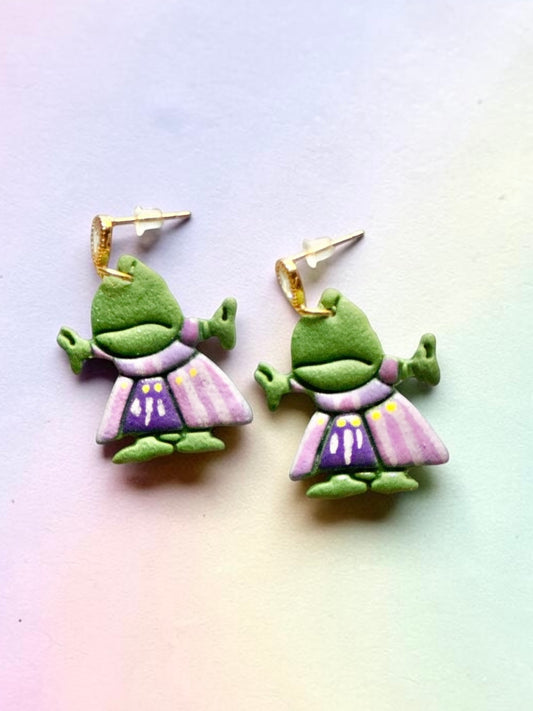 Pretty Guy Dangles | Handmade Polymer Clay Earrings
