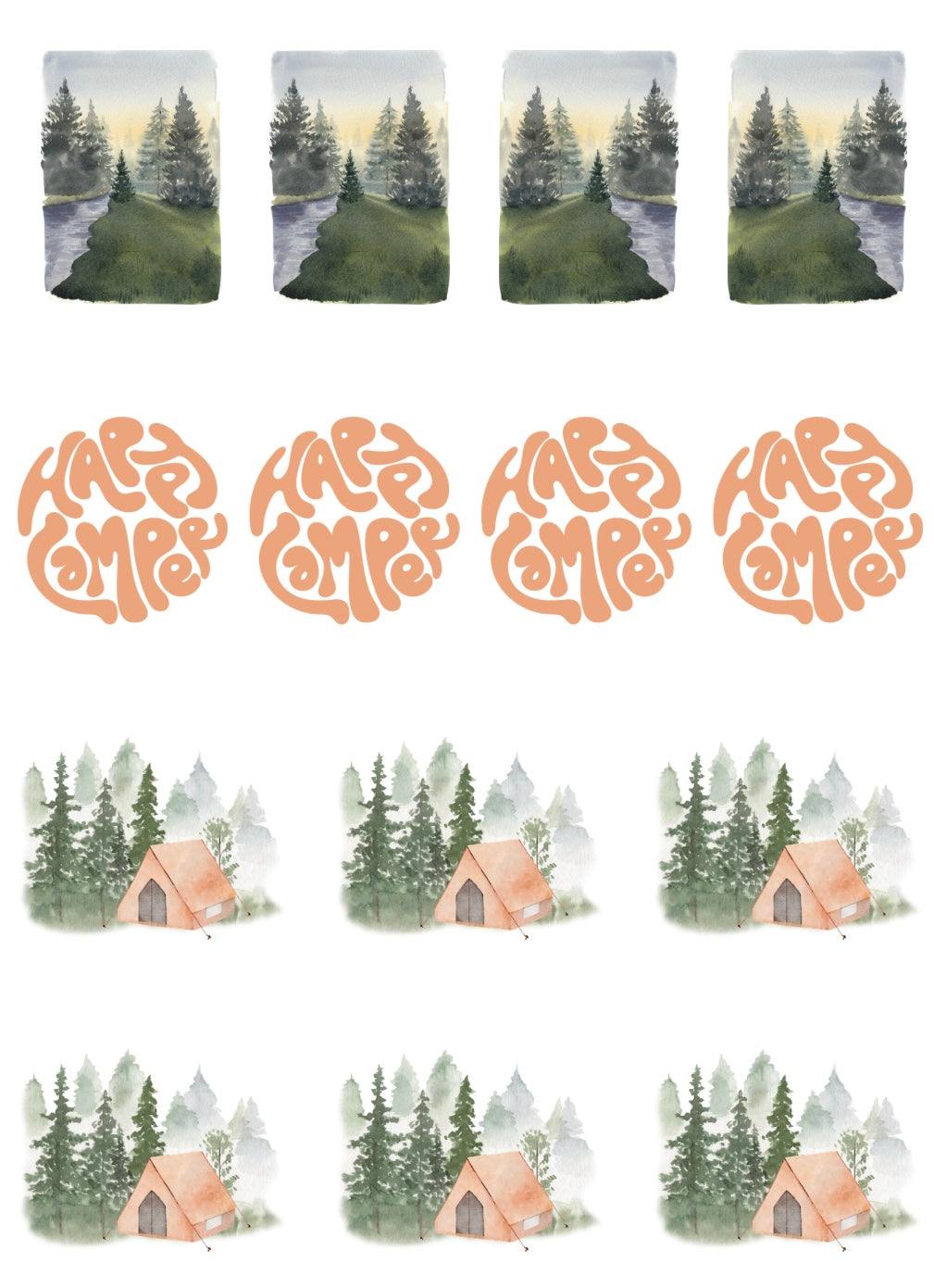 Happy Camper | Transfer Sheet - 10