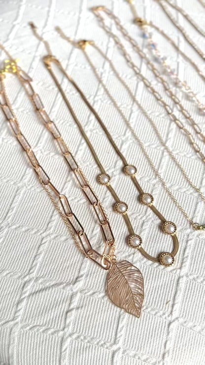 Francesca Golden Necklace - Metal Necklace